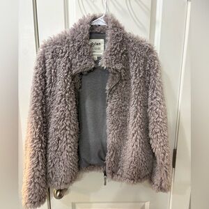 Dylan Casual taupe cozy coat